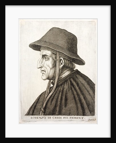 Profile Portrait of Lorenzo de Credi by Anonymous