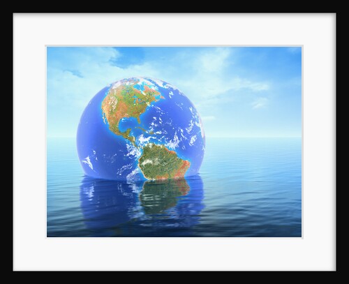 Earth Floating in Water by Anonymous