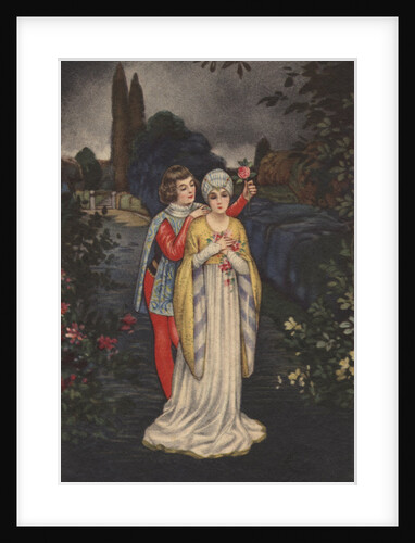 Postcard of Courting Couple by Anonymous