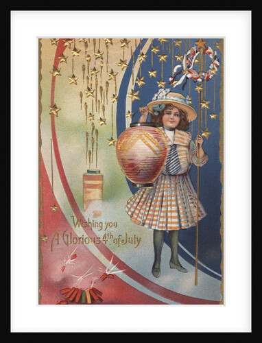 Wishing You a Glorious Fourth of July Postcard by Anonymous