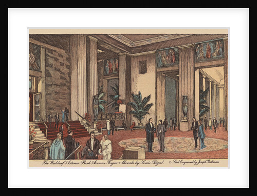 The Waldorf-Astoria Park Avenue Foyer Postcard by Anonymous