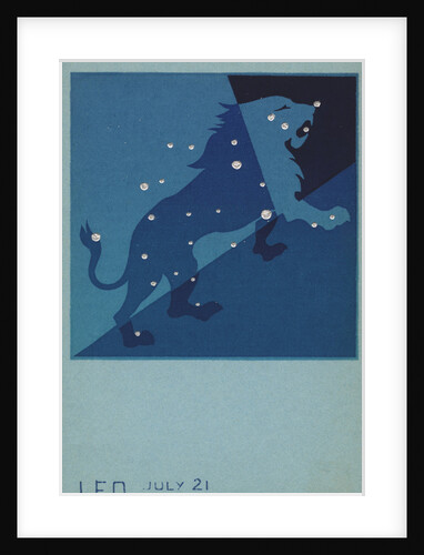 Leo Postcard by Paul Dubosclard