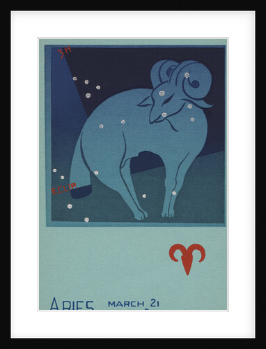 Aries Postcard by Paul Dubosclard