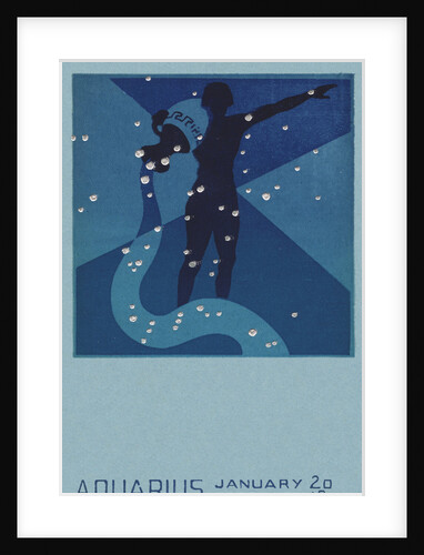 Aquarius Postcard by Paul Dubosclard