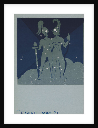 Gemini Postcard by Paul Dubosclard