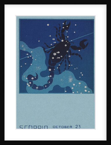 Scorpio Postcard by Paul Dubosclard