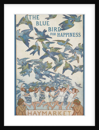 The Blue Bird of Happiness Postcard by Anonymous
