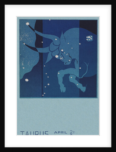 Taurus Postcard by Paul Dubosclard