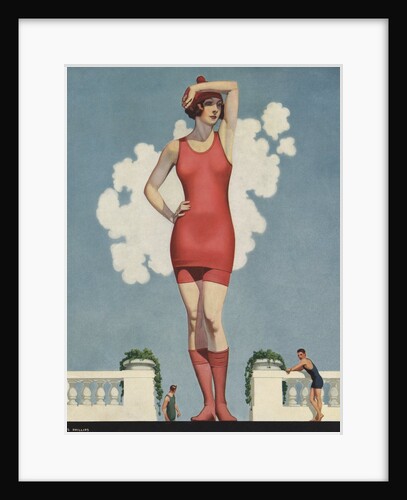 Illustration of Woman in Swimsuit by Coles Phillips