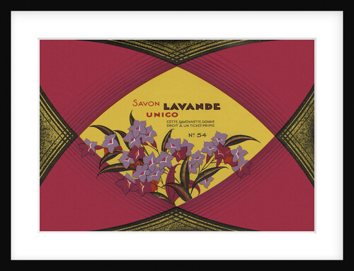 Savon Lavande Soap Label by Anonymous
