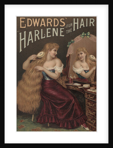 Edwards' Harlene for the Hair Illustration by Anonymous