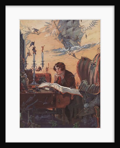 Illustration of Robert Louis Stevenson by John R. Neil