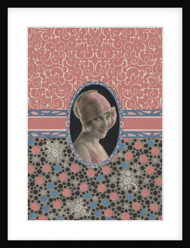 Illustration of Young Woman Wearing Cloche by Anonymous