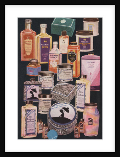 Illustration of Watkins Beauty Products by Anonymous