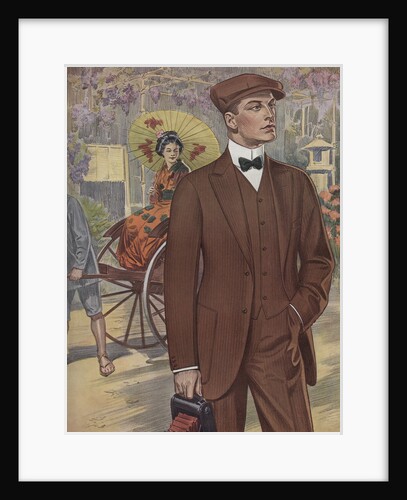Royal Tailors Illustration of Man Vacationing in Japan by Anonymous