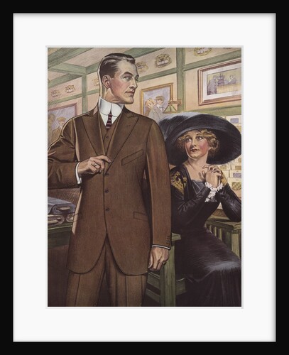 Royal Tailors Illustration of Man Trying on New Suit by Anonymous
