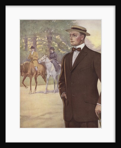 Royal Tailors Illustration of Man Walking in Park by Anonymous