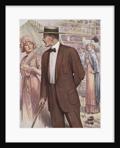 Royal Tailors Illustration of Man in Atlantic City by Anonymous