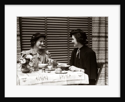 1930steo Women Dining Restaurant by Anonymous