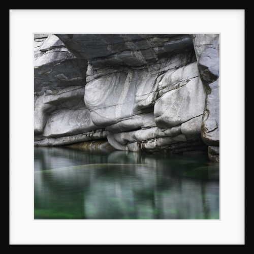Rounded Rock Cliff by Verzasca River