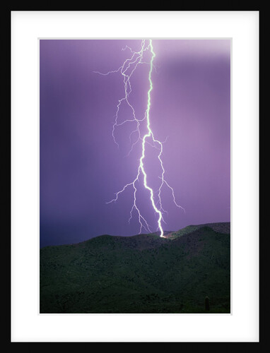 Lightning Strike near Tucson by Anonymous
