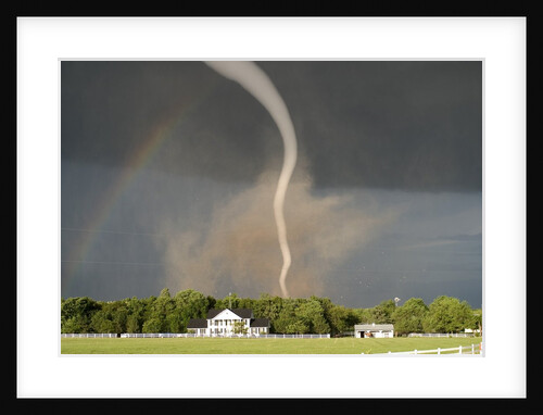 Tornado near House in Kansas by Anonymous