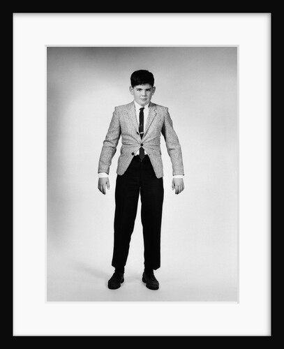 1950s 1960s Overgrown Boy In Tight Suit by Anonymous