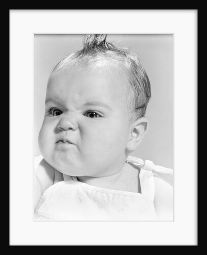 1950s 1960s Baby Face Expression Angry Sad Retr0 by Anonymous
