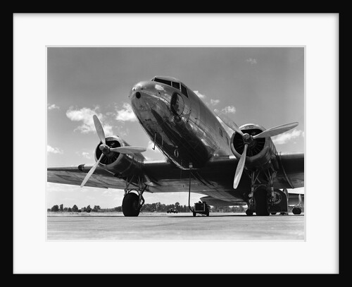 1940s Domestic Passenger Airplane Dual Propeller Landing Gear by Anonymous