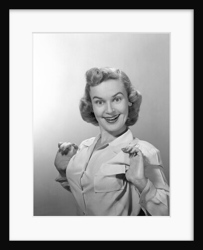 1950s Portrait Of Proud Woman by Anonymous
