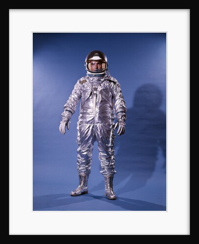 1960's Man In Silver Astronaut Space Suit And Helmet by Anonymous
