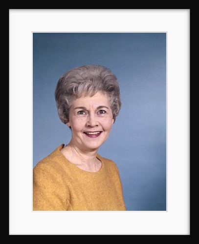 1950s 1960s Portrait Senior Mature Woman Gray Hair by Anonymous