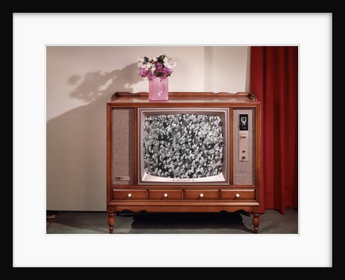 1960s Televison Showing Crowd Of People by Anonymous