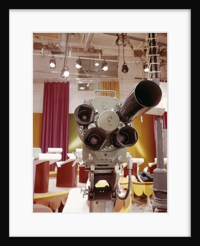 1960s Close-Up Frontal View Of Multi Lens Television Camera In Studio by Anonymous