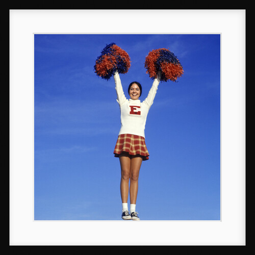 Teenage Girl Cheerleading by Anonymous