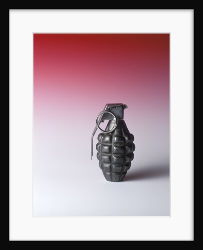 1940s 1950s Serrated Cast Iron Pineapple Hand Grenade by Anonymous