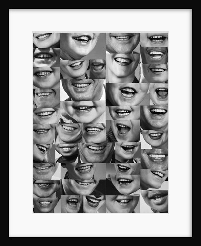 1960s 1970s Montage Of Mouths Of All Sexes And Ages by Anonymous