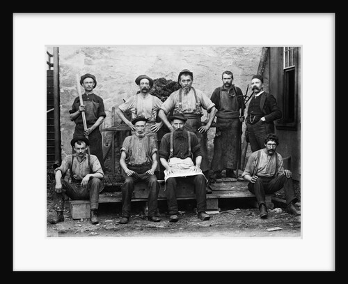 1890s 9 Carpet Mill Workers by Anonymous