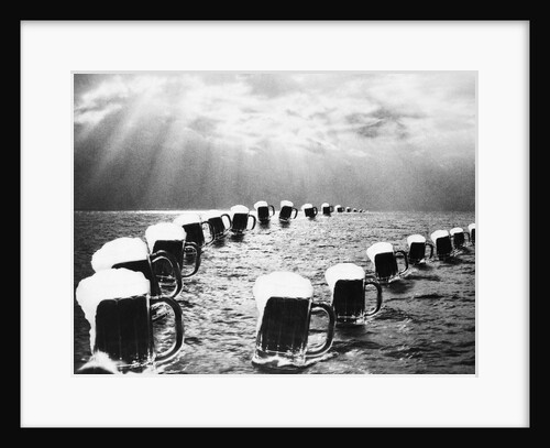 Mugs Of Beer as Seen In Bally Hoo Magazine Celebrating The End Of Prohibition On December 5 1933 by Anonymous