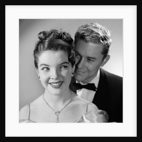 1950s 1960s Happy Couple Wearing Formal Evening Attire by Anonymous