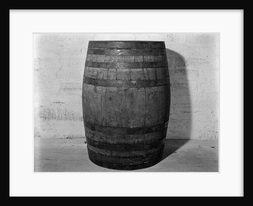 1930s 1933 Single Wooden Whisky Barrel by Anonymous