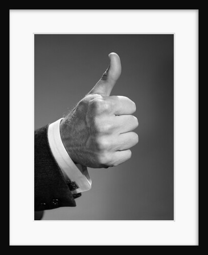 1960s Hand Making Thumbs-Up Expression by Anonymous