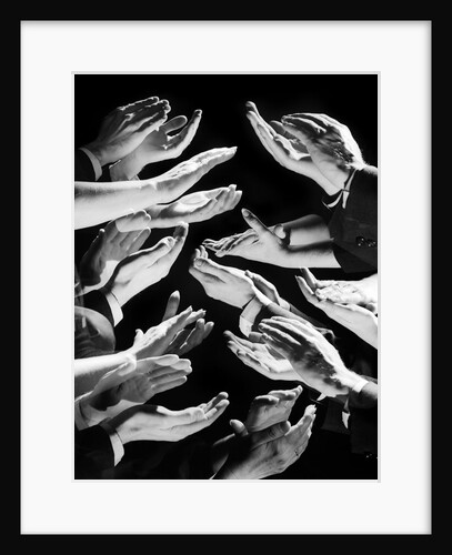 1950s Multiple Exposure Montage Hands Clapping by Anonymous