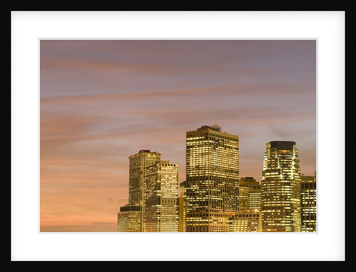 Skyscrapers in Lower Manhattan Skyline by Anonymous