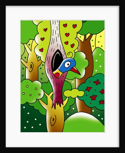 bird at home by Anonymous