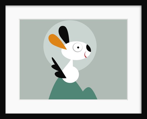 rabbit on a hill by Anonymous