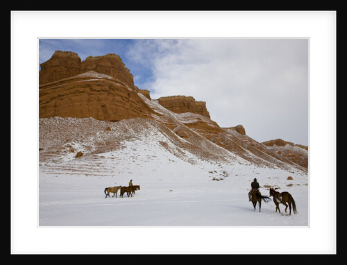 Cowboys on Hide Out Ranch in Big Horn Mountains by Anonymous