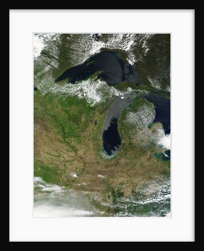 Low Earth Orbit View of the Great Lakes by Anonymous