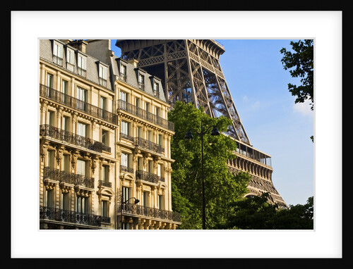 Eiffel Tower and Apartment Buildings by Anonymous