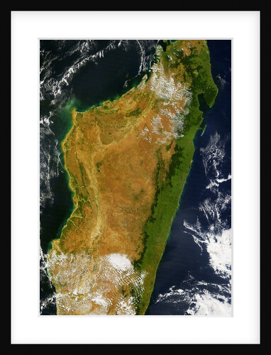 Satellite View of Madagascar by Anonymous